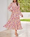 Women 2026 Spring Dress Floral Boho Dress
