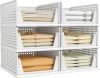 6-Pack Closet Organizer Storage Bins 
