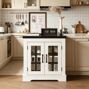 Wood Buffet Cabinet with Storage 