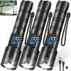3Pack Rechargeable Flashlights 10000 High Lumens