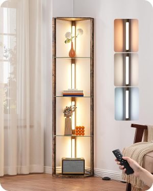 Corner Shelf with Light