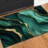 2×3 ft Green & Gold Abstract Area Rug 