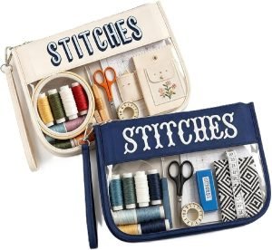 Zipper Project Pouch Holds canvases & threads