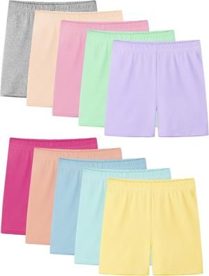 10-Pack Girls Bike Shorts
