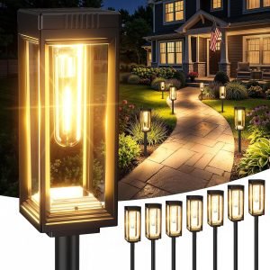Tall Solar Pathway Lights 8 Pack