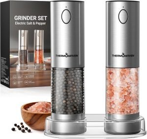 Electric Salt & Pepper Grinder Set