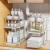 2 Sets of 3-Tier Bathroom Under Sink Organizers