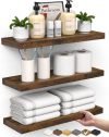 Bathroom Floating Shelves for Wall Set of 3