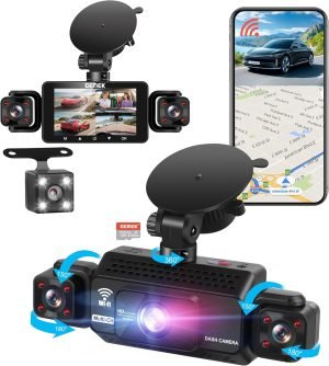 4 Channel Dash Cam 360° View 5G WiFi & APP Control