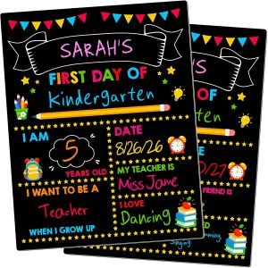 First & Last Day of School Chalkboard
