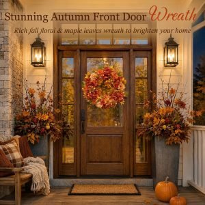 24-Inch Fall Wreath for Front Door