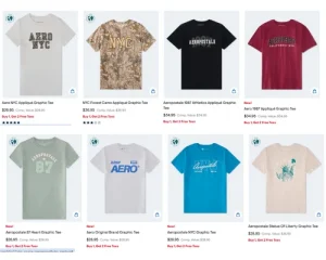 Aeropostale is offering  Buy 1, Get 2 Free Tees !