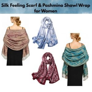 Silk Feeling Scarf & Pashmina Shawl Wrap for Women