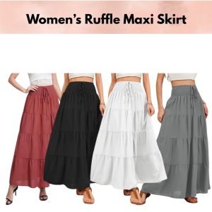 Women’s Ruffle Maxi Skirt 
