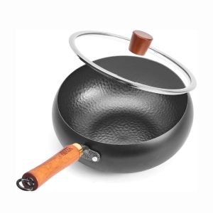 Carbon Steel Wok with Glass Lid