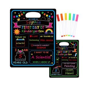 First Day of School Sign Board with Liquid Chalk Markers