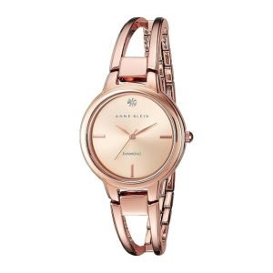 Anne Klein Women’s Genuine Diamond Dial Bangle Watch