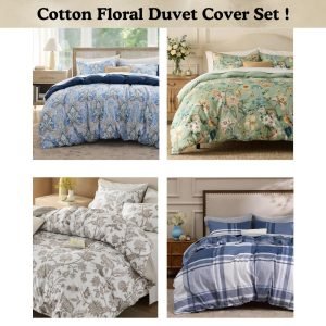 Cotton Floral Duvet Cover Set !