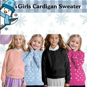 Girls Cardigan Sweater