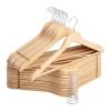 Wooden Coat Hangers, 20 Pack Wood Clothes Hanger for Closet
