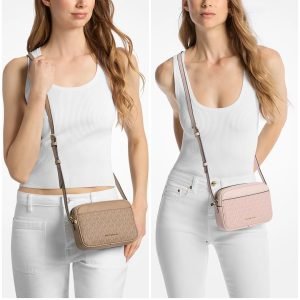 Michael Kors Jet Set Small Signature Logo Camera Crossbody Bag