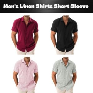 Men’s Short Sleeve Linen Shirt