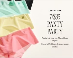 Victoria Secret is offering Great Discount on Women Panties !