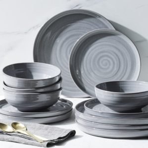 Better Homes & Gardens Stoneware 12-Piece Dinnerware Set At Walmart !!