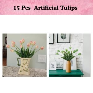 15 Pcs  Artificial Tulips