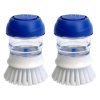 2 Pack Dish Brush with Soap Dispenser
