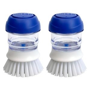 2 Pack Dish Brush with Soap Dispenser