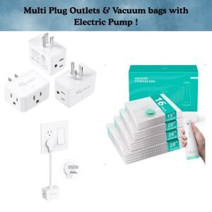 Multi Plug Outlets & Vacuum bags with Electric Pump !