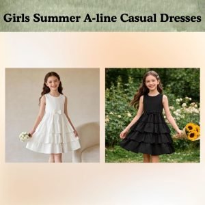 Girls Summer A-line Casual Dresses