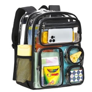 Heavy Duty School Clear Backpack