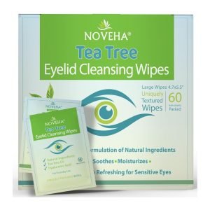 60PCs Tea Tree Oil Eyelid & Lash Wipes