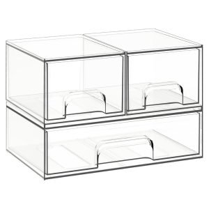 Stackable Storage Drawers 3 Pack
