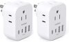 2-Pack Multi-Plug Wall Outlet Extenders