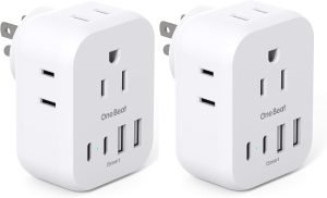 2-Pack Multi-Plug Wall Outlet Extenders
