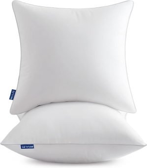 18×18″ Cotton Pillow Inserts 2-Pack