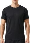 Mens Athletic Running Crew Neck Gym T-Shirts