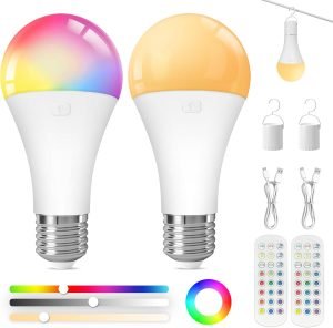 Rechargeable Light Bulbs 2-Pack