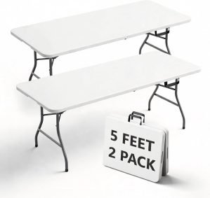 5FT Folding Table 2-Pack