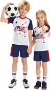 Unisex Kids Soccer Jersey Set