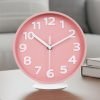8 Inch Vibrant Pink Modern Wall Clock