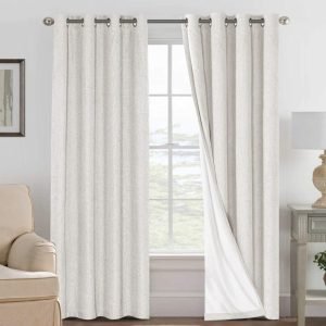 100% Blackout Linen Curtains