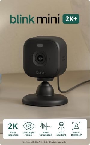 Blink Mini 2K+ Indoor Security Camera