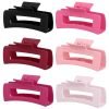Sisiaipu 4 Inch Big Hair Claw Clips 6 Pcs