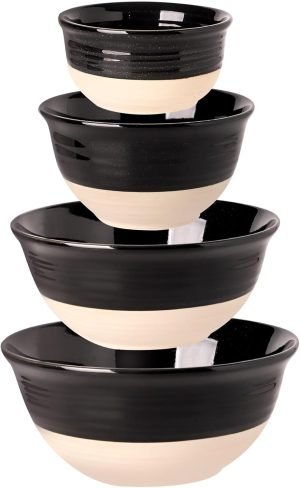 Nesting Ceramic Mixing Bowls Set