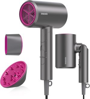 Foldable Ionic Hair Dryer with Diffuser