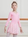 Long Sleeve Shiny Ballet Leotards for Girls